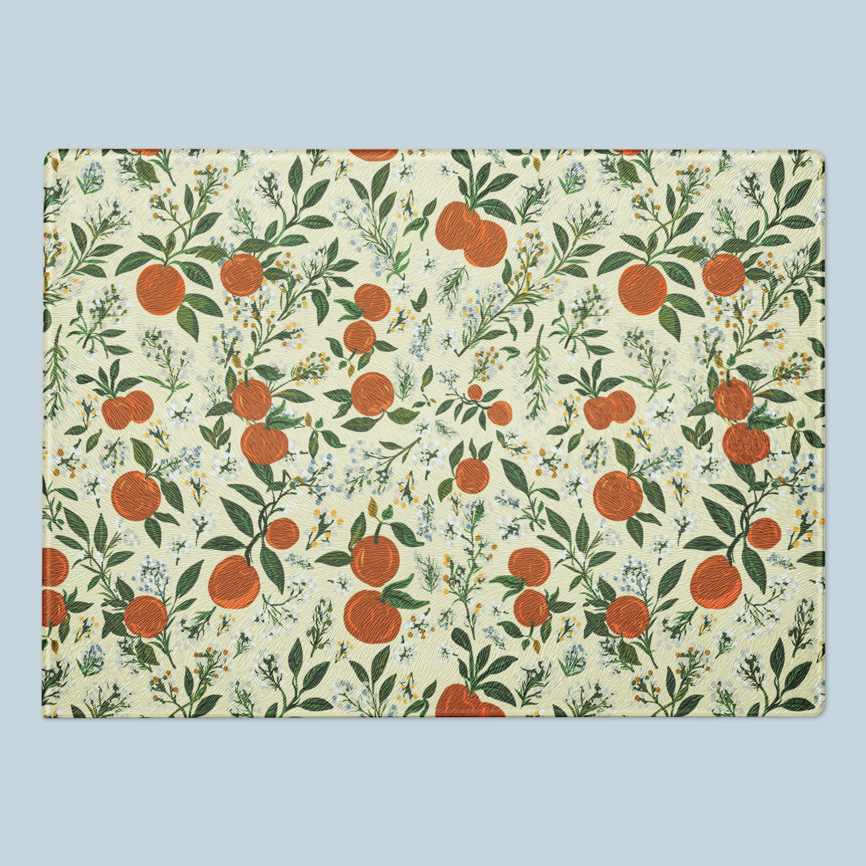 Harvest Bloom | Glass Cutting Board 🍊