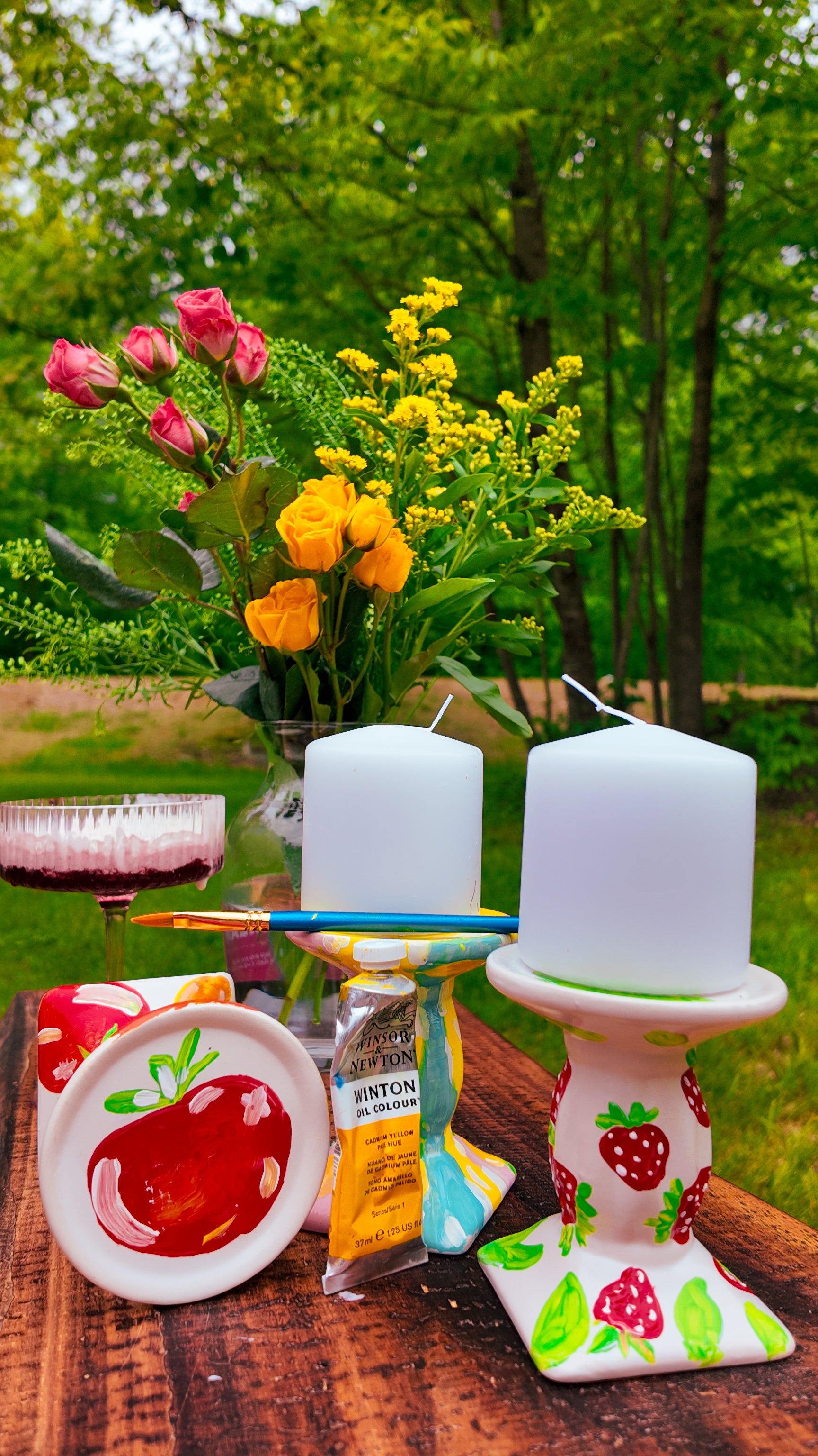 3-Piece Pillar Candle Holders 🌸