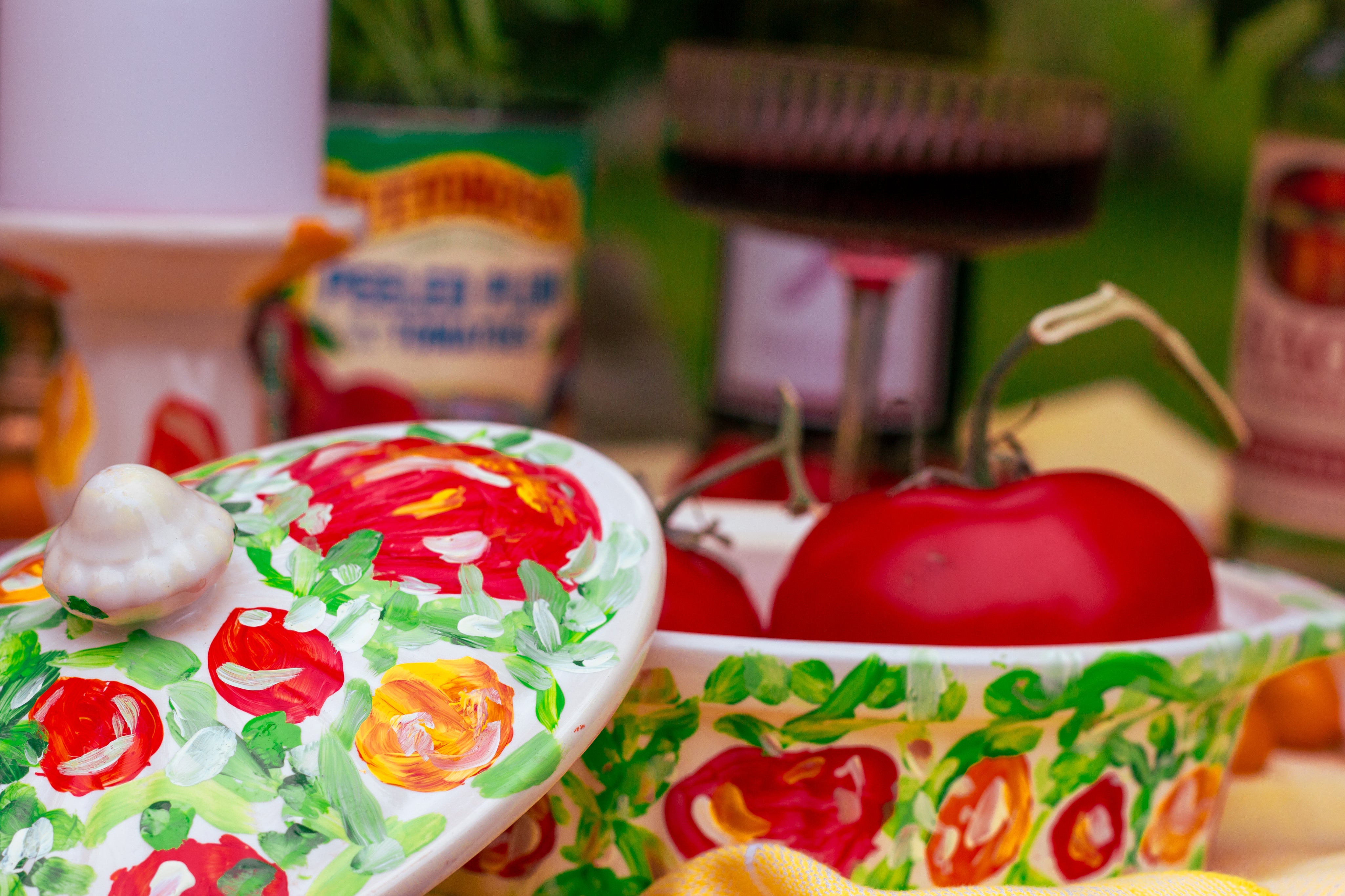 Tomato Ceramic Dish 1-Piece with Lid 🍅