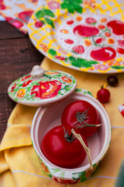 Tomato Ceramic Dish 1-Piece with Lid 🍅