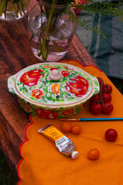 Tomato Ceramic Dish 1-Piece with Lid 🍅