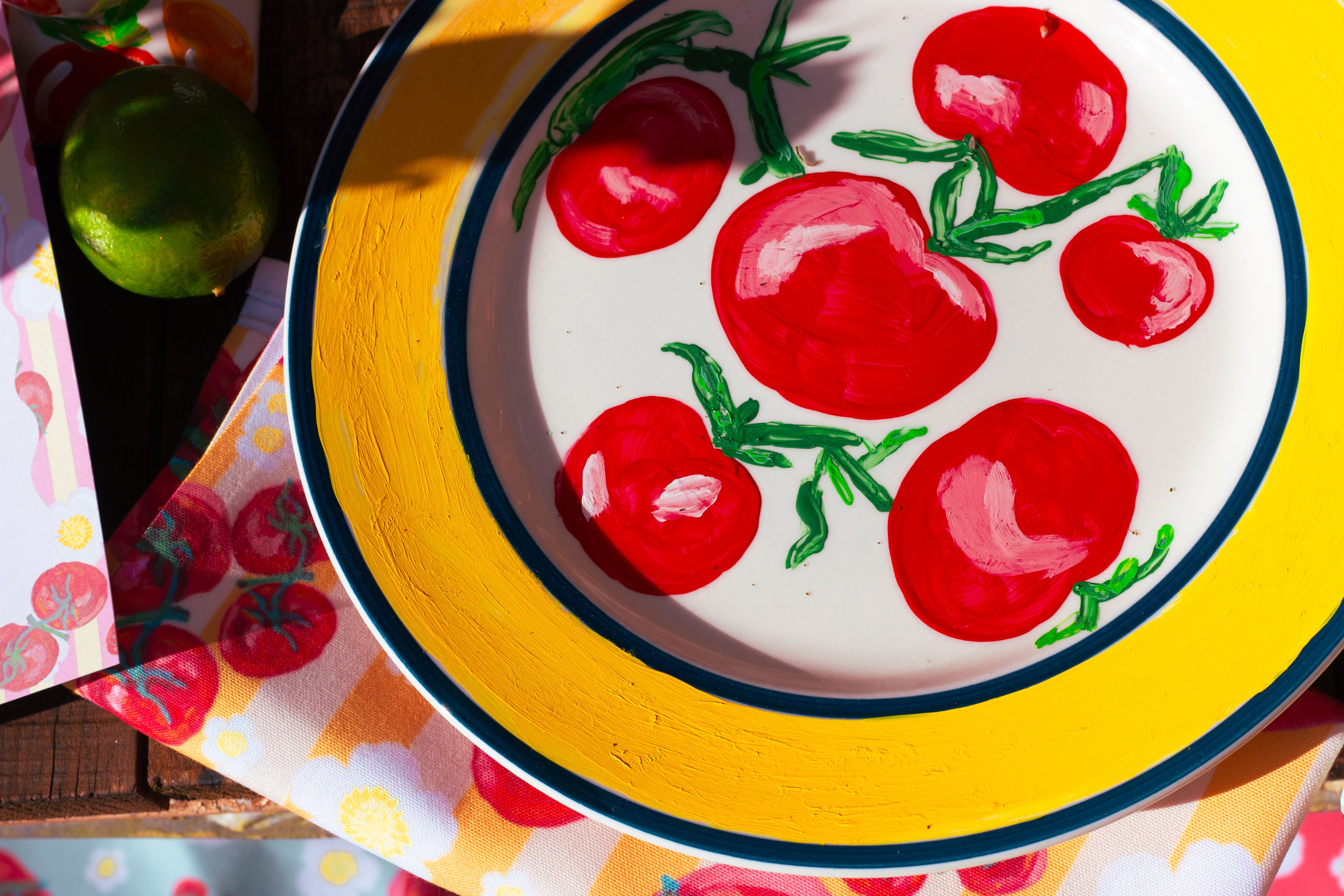 Summer Fruit 6-Piece Dishware Plate Set 🍋