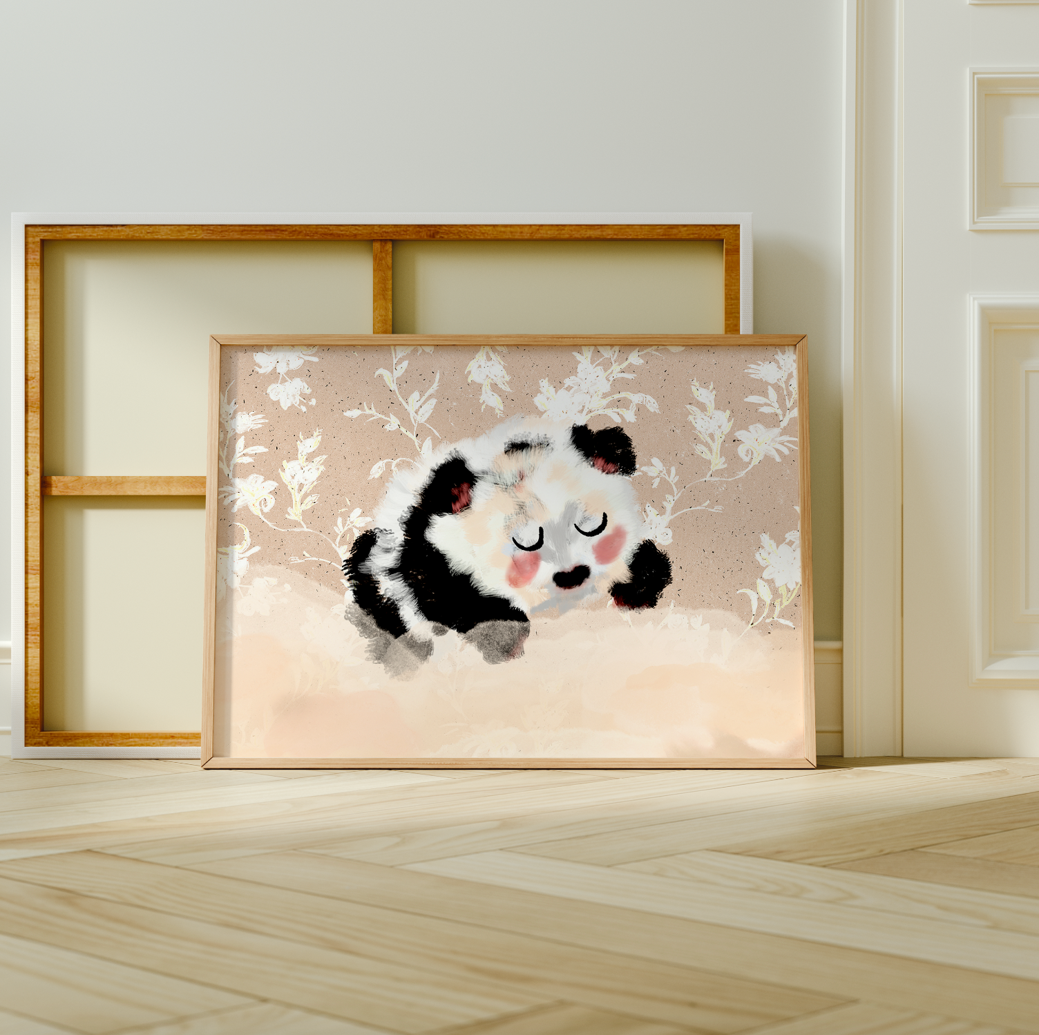 Sleepy Panda Fine Art Print 🐼