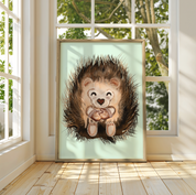 Porcupine Hugs Fine Art Print 🦔