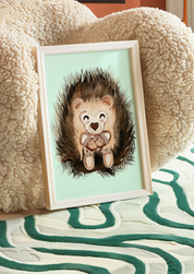 Porcupine Hugs Fine Art Print 🦔
