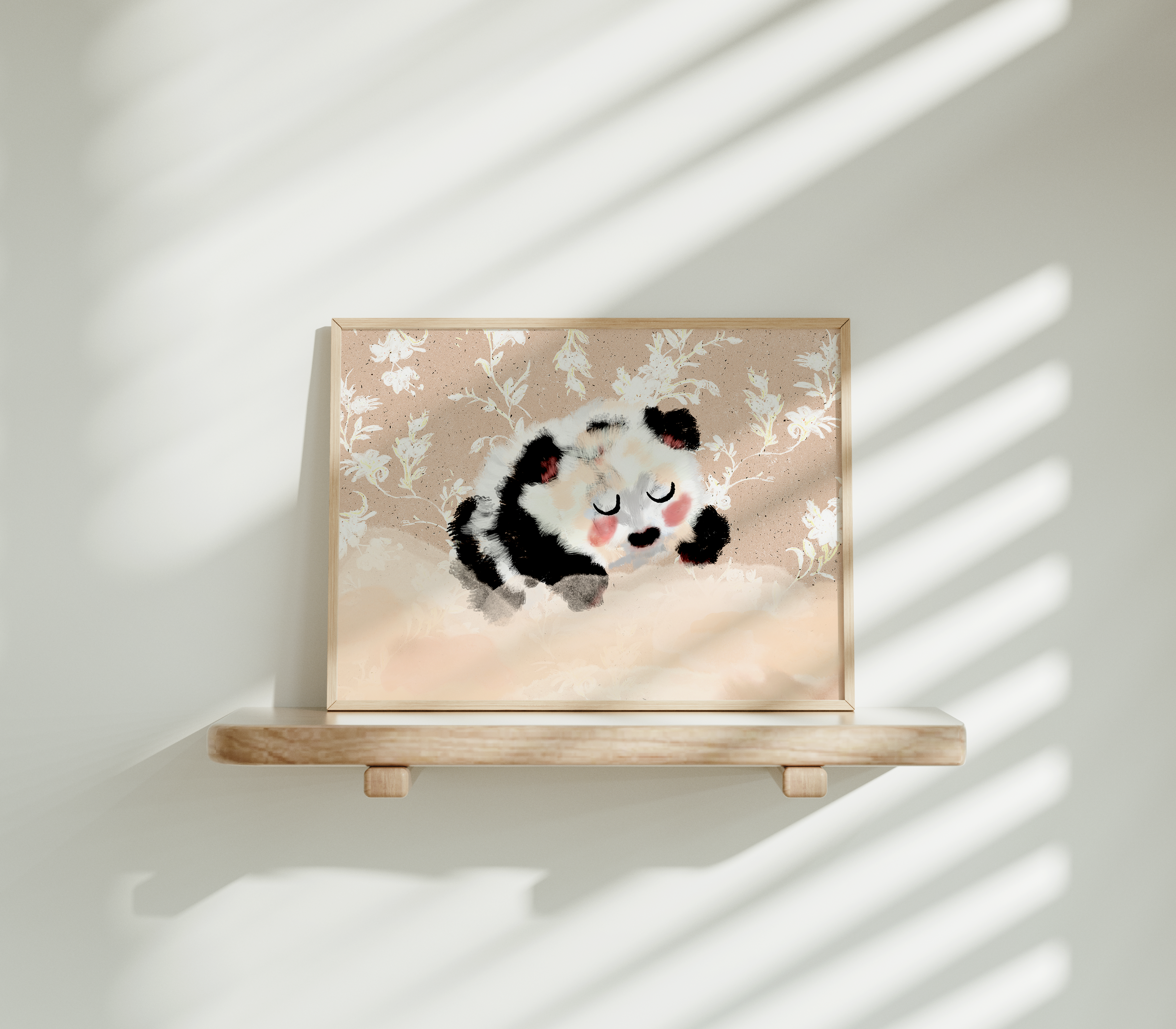 Sleepy Panda Fine Art Print 🐼