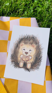 Porcupine Hugs Mini Print