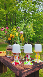 3-Piece Pillar Candle Holders 🌸