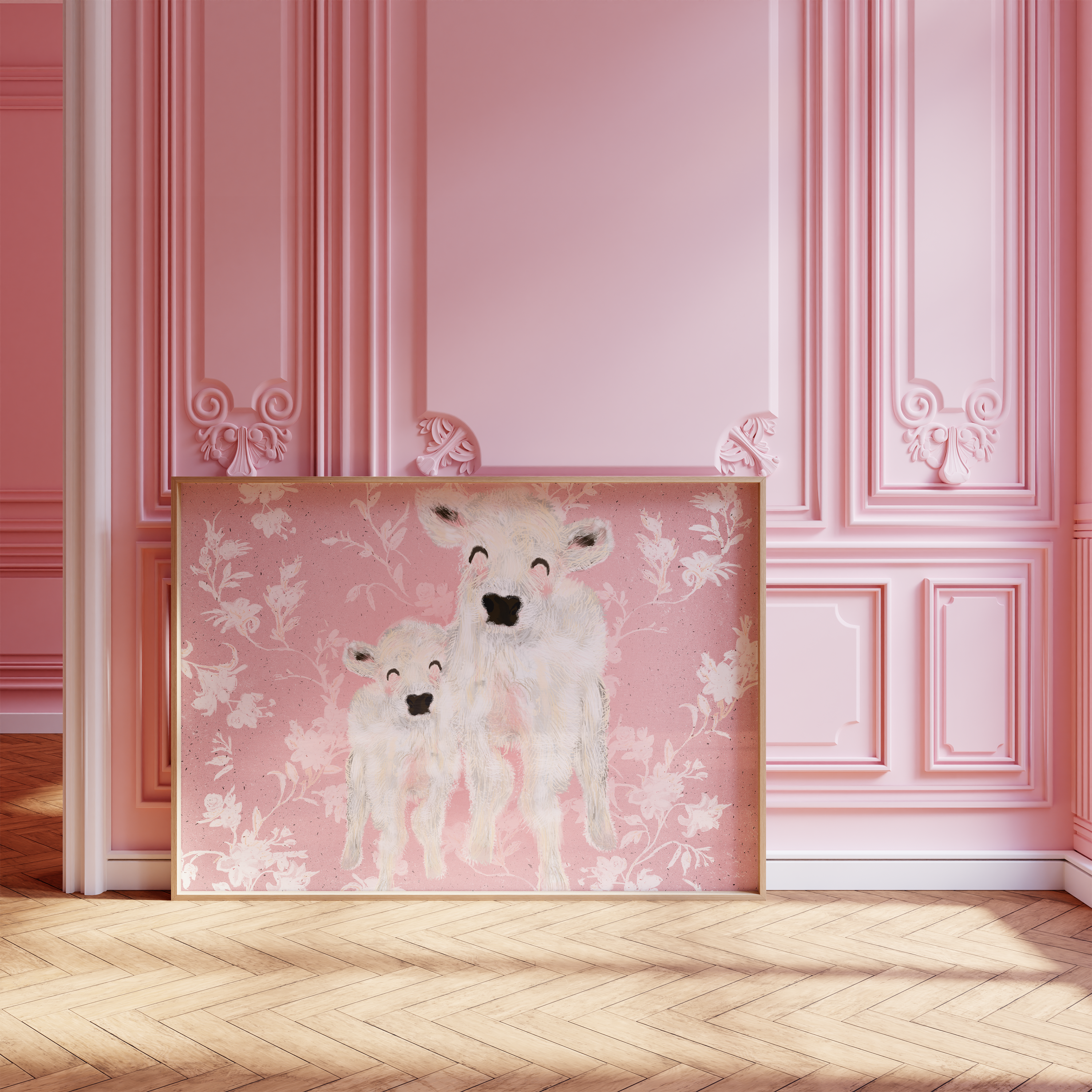 Cute Baby Cows Fine Art Print 🐮