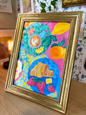 Summer Breakie Original Oil Painting 🥐