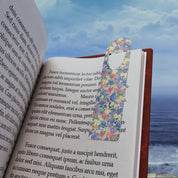 Pastel Hydrangea Metal Bookmark with painted hydrangeas — view 5 of 5