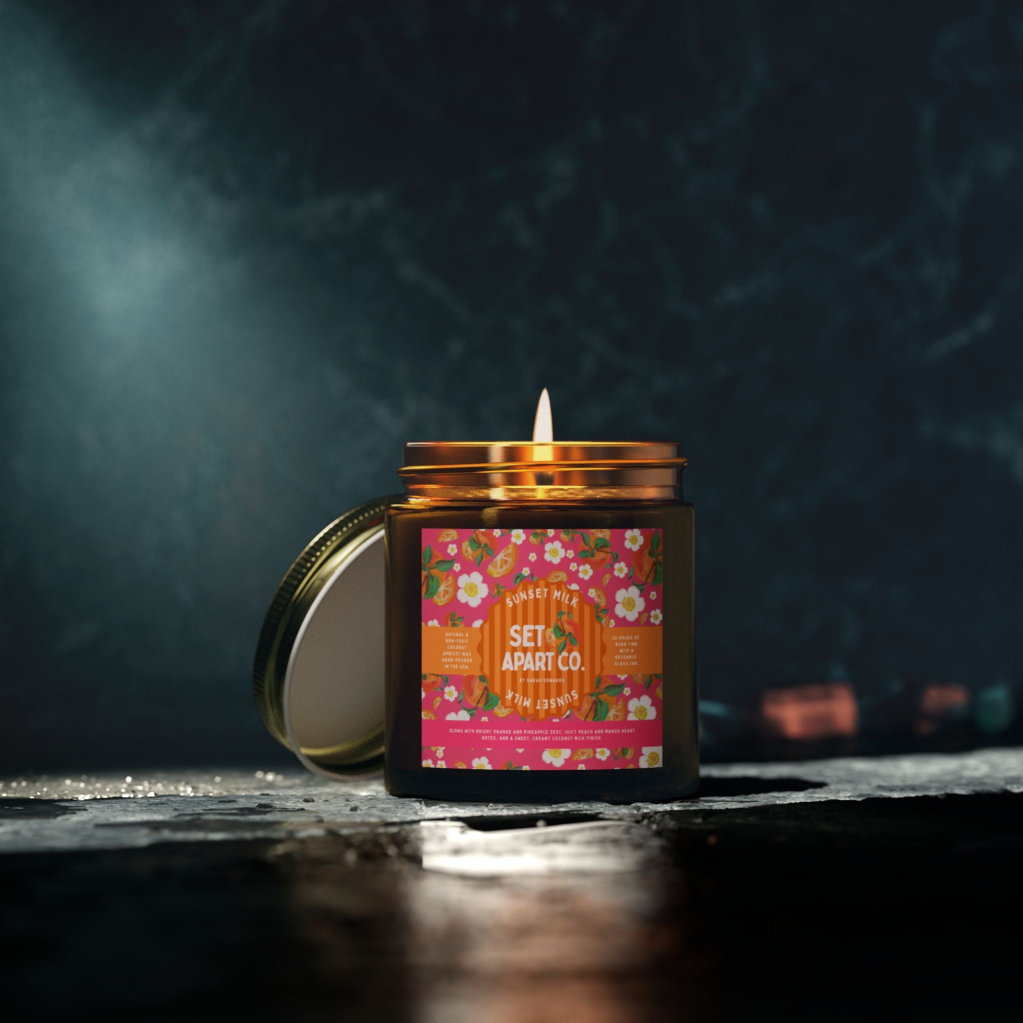 MANGO Tropical Scented Candles | Coconut Apricot Bliss, Aromatherapy Candle Gift, Home Decor, Relaxation, Self-care, Holiday Present