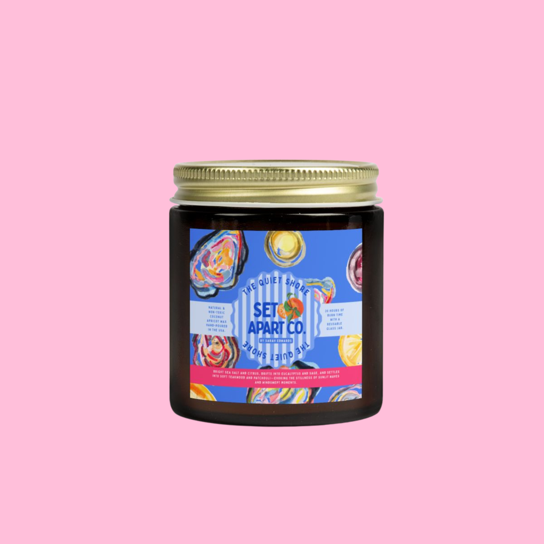 The Quiet Shore 🌊 | Hand Poured Non-Toxic Candle