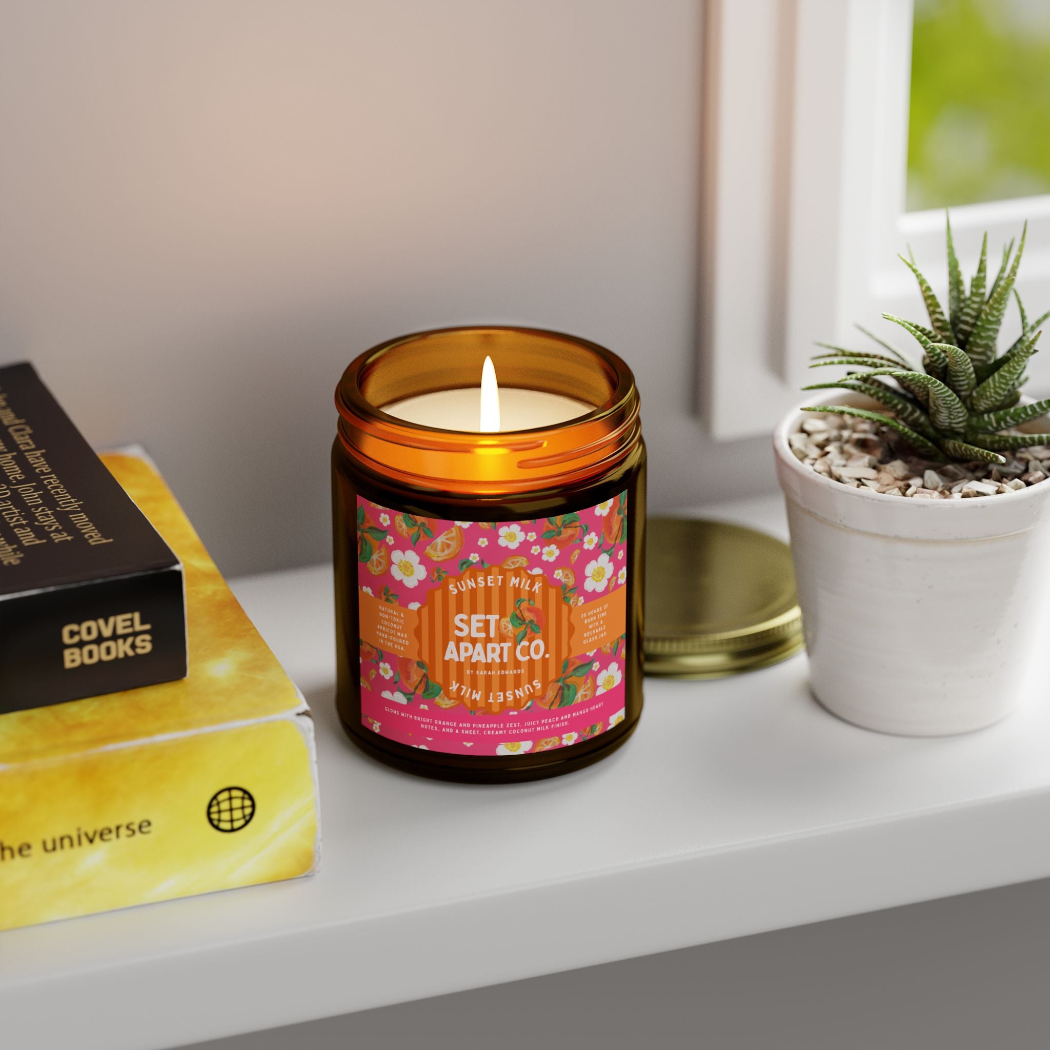 MANGO Tropical Scented Candles | Coconut Apricot Bliss, Aromatherapy Candle Gift, Home Decor, Relaxation, Self-care, Holiday Present