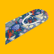 Nautical Floral Metal Bookmark with sailboats, lobsters and seaside florals — view 4 of 5