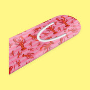 Pink Striped Lobster Metal Bookmark with lobsters — view 5 of 6