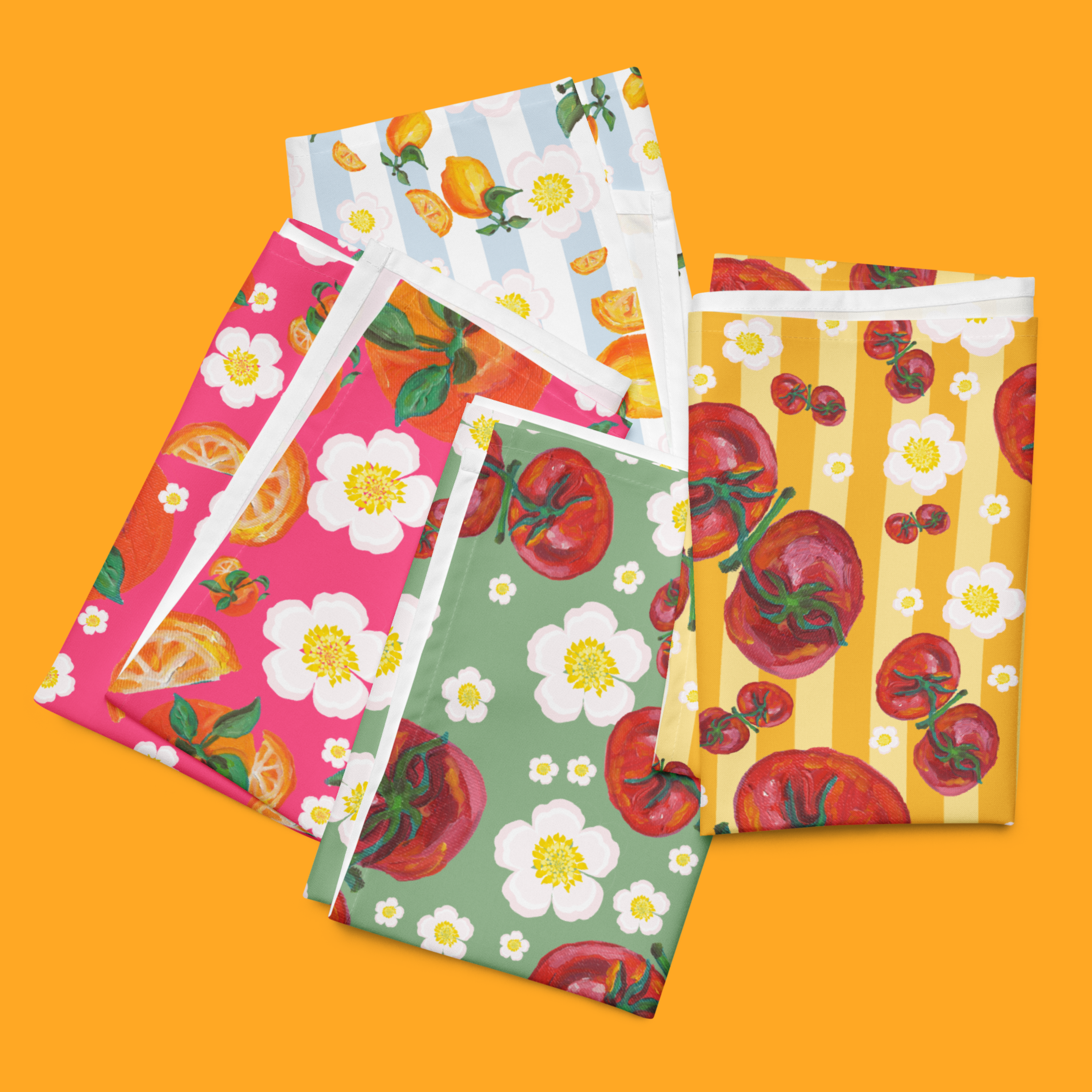 Garden Stripe Napkin Set 🌱