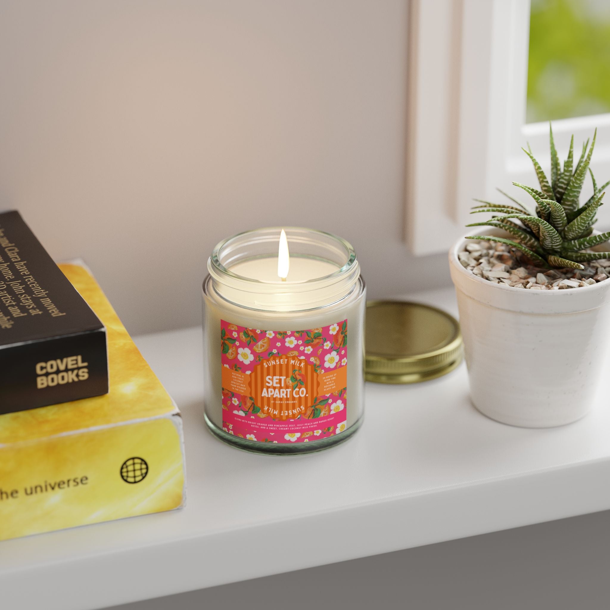 MANGO Tropical Scented Candles | Coconut Apricot Bliss, Aromatherapy Candle Gift, Home Decor, Relaxation, Self-care, Holiday Present