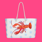 The Weekender Bag | Stripes & Stars Lobster 🦞