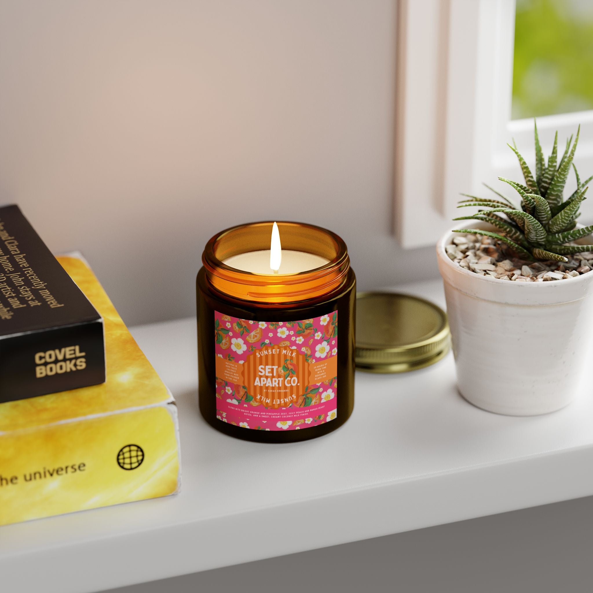 MANGO Tropical Scented Candles | Coconut Apricot Bliss, Aromatherapy Candle Gift, Home Decor, Relaxation, Self-care, Holiday Present
