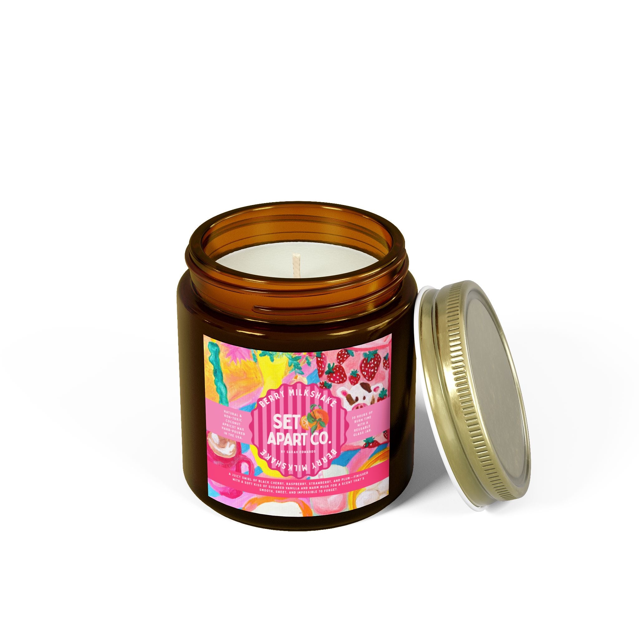 Berry Milkshake 🍓 | Hand Poured Non-Toxic Candle