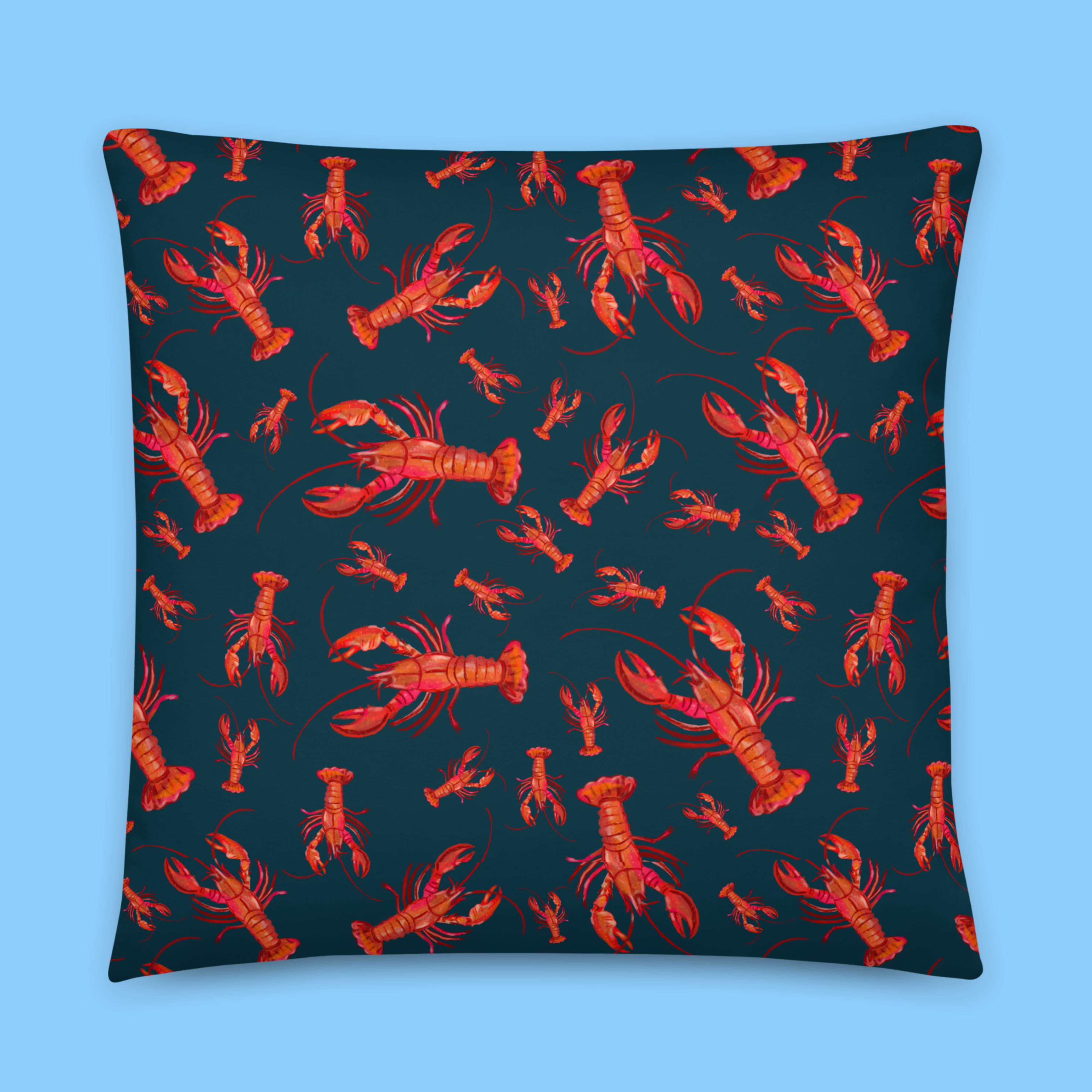 Red Lobster Square Pillow 🦞