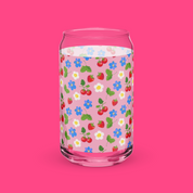 Cherries & Flowers | Everyday Can Glass 🍒