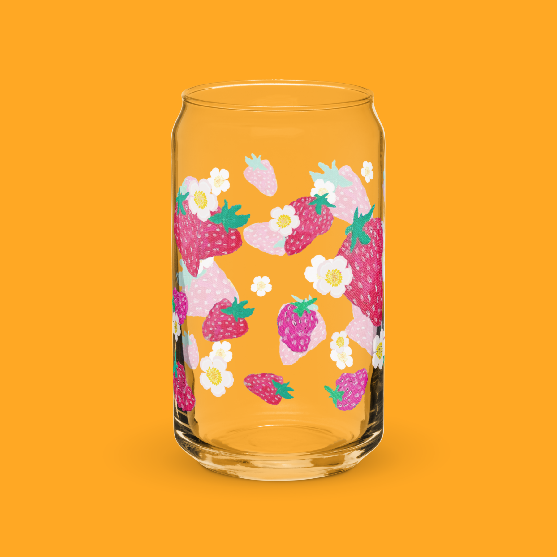 Oil-Painted Strawberries | Everyday Can Glass 🍓