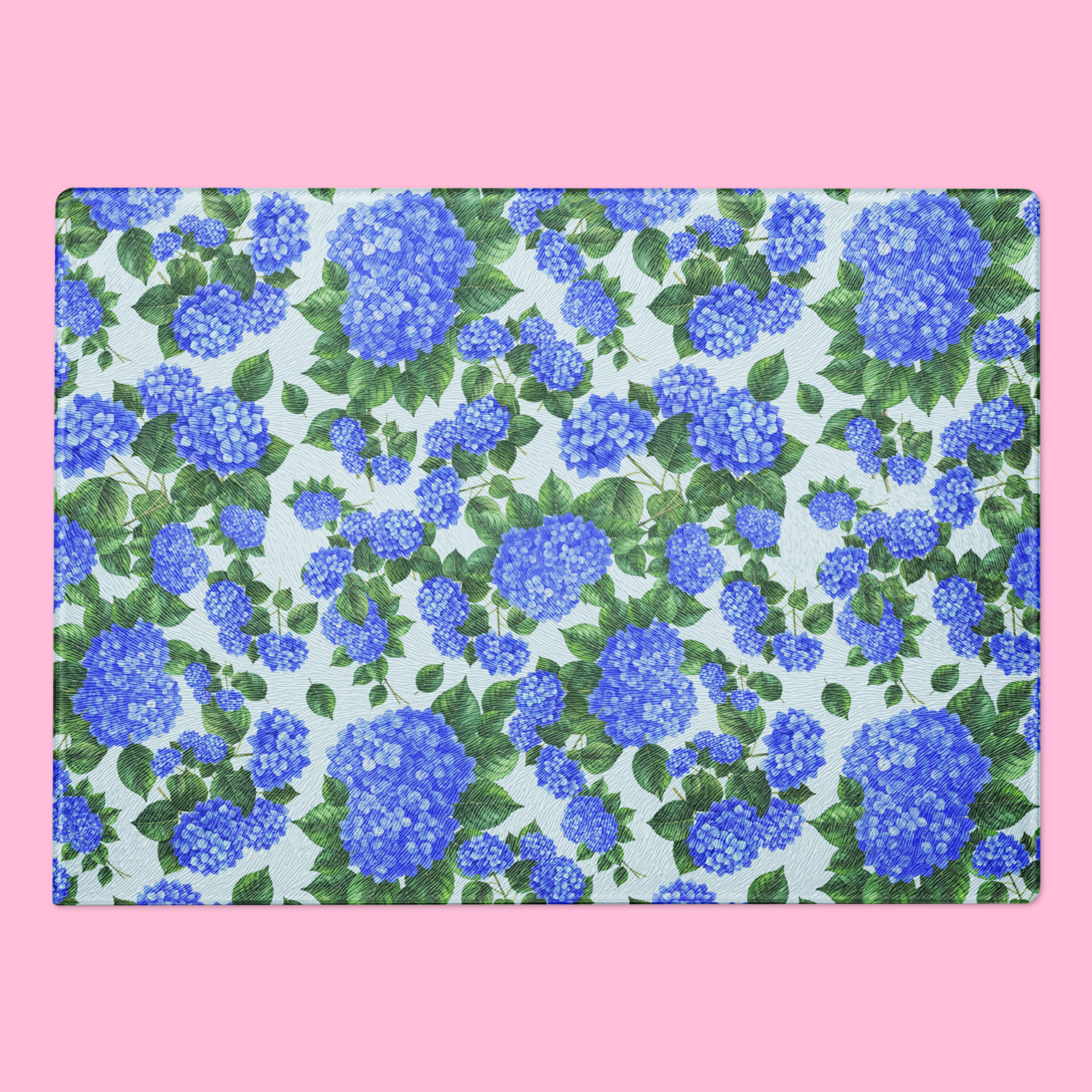 Hydrangea  | Glass Cutting Board 🪻