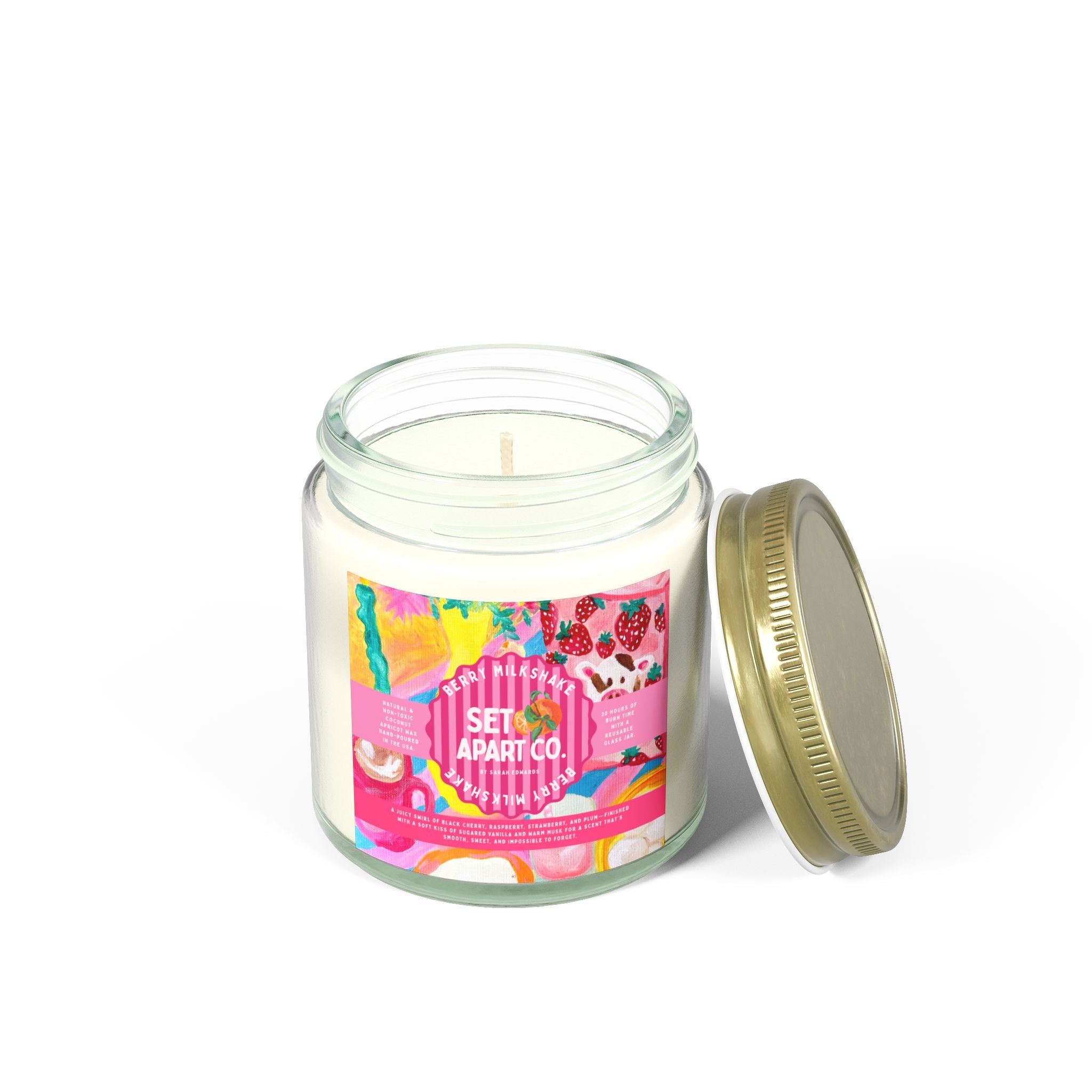 Berry Milkshake 🍓 | Hand Poured Non-Toxic Candle