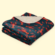 Red Lobster Sherpa Blanket