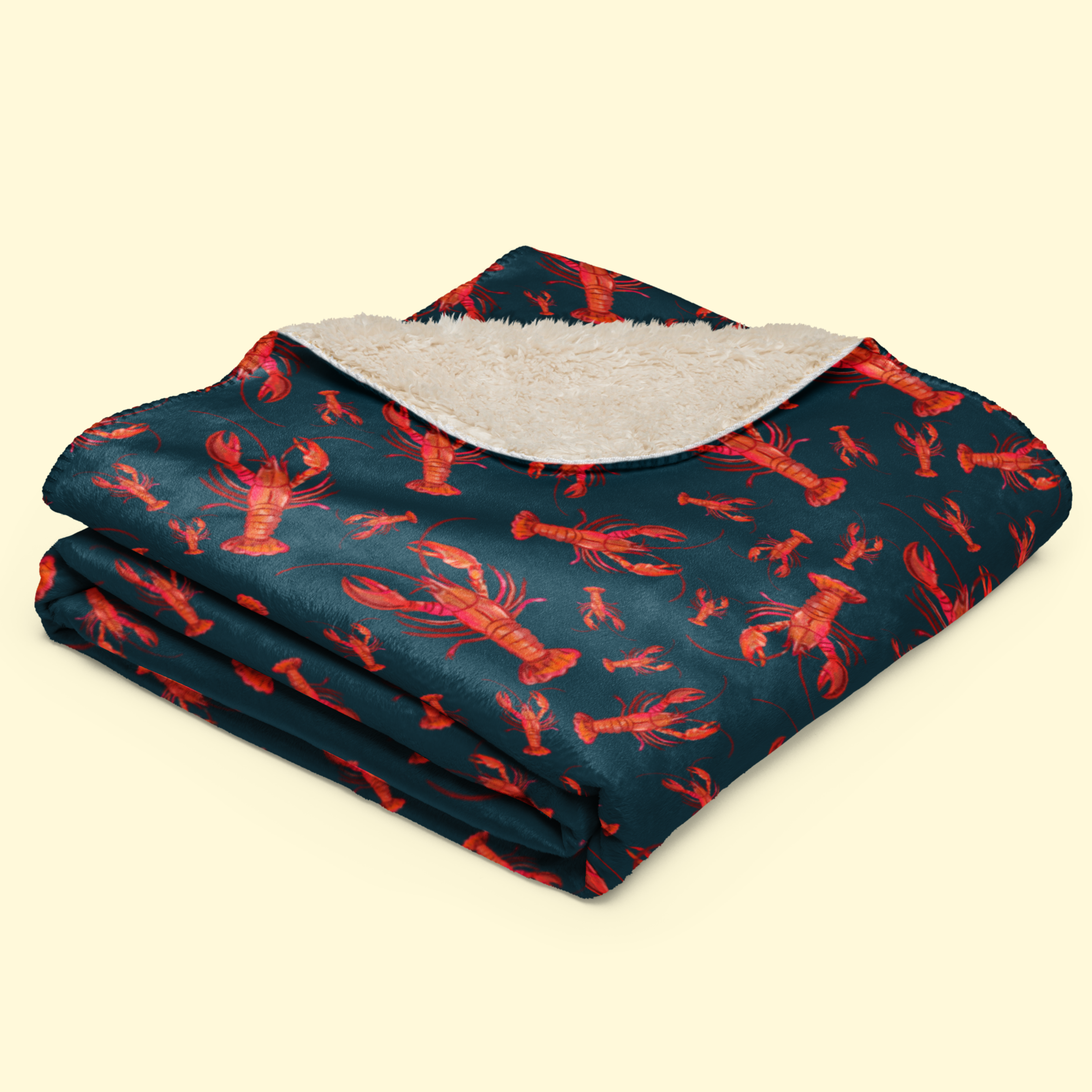 Red Lobster Sherpa Blanket