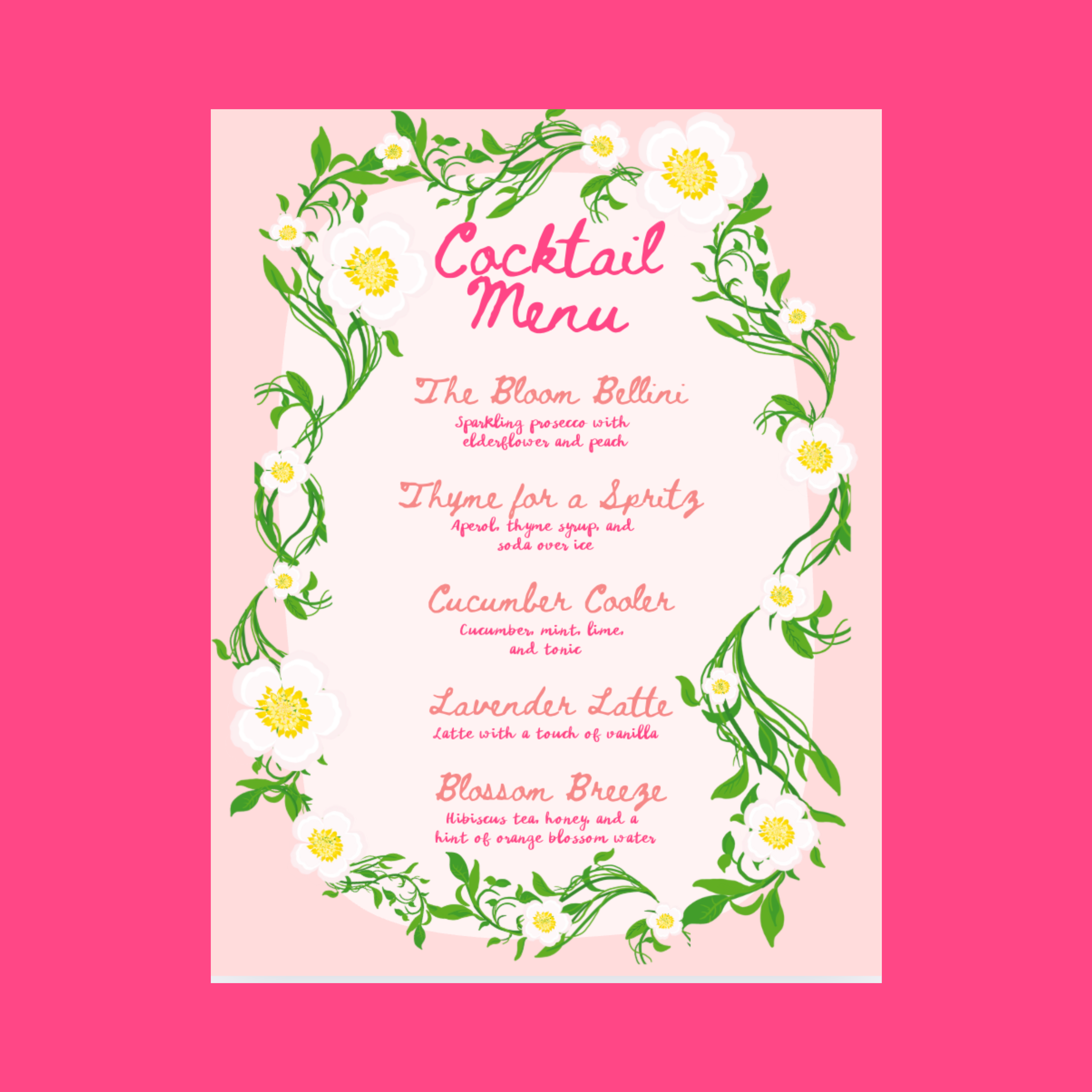 Spring Celebration Invite & Menu Canva Template 🌸 – Set Apart Company