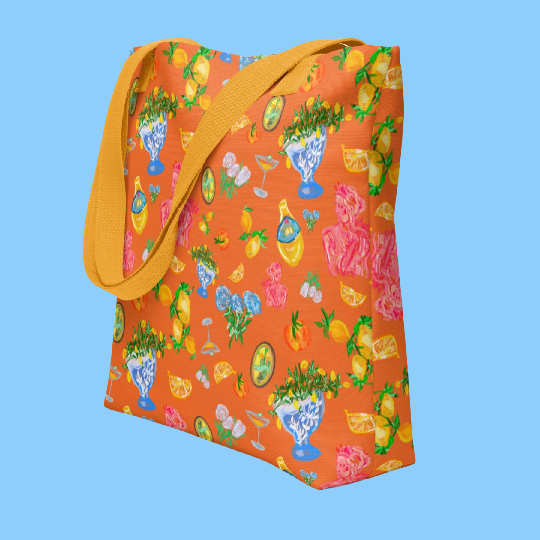 Italian Summer Orange Tote Bag 🍊