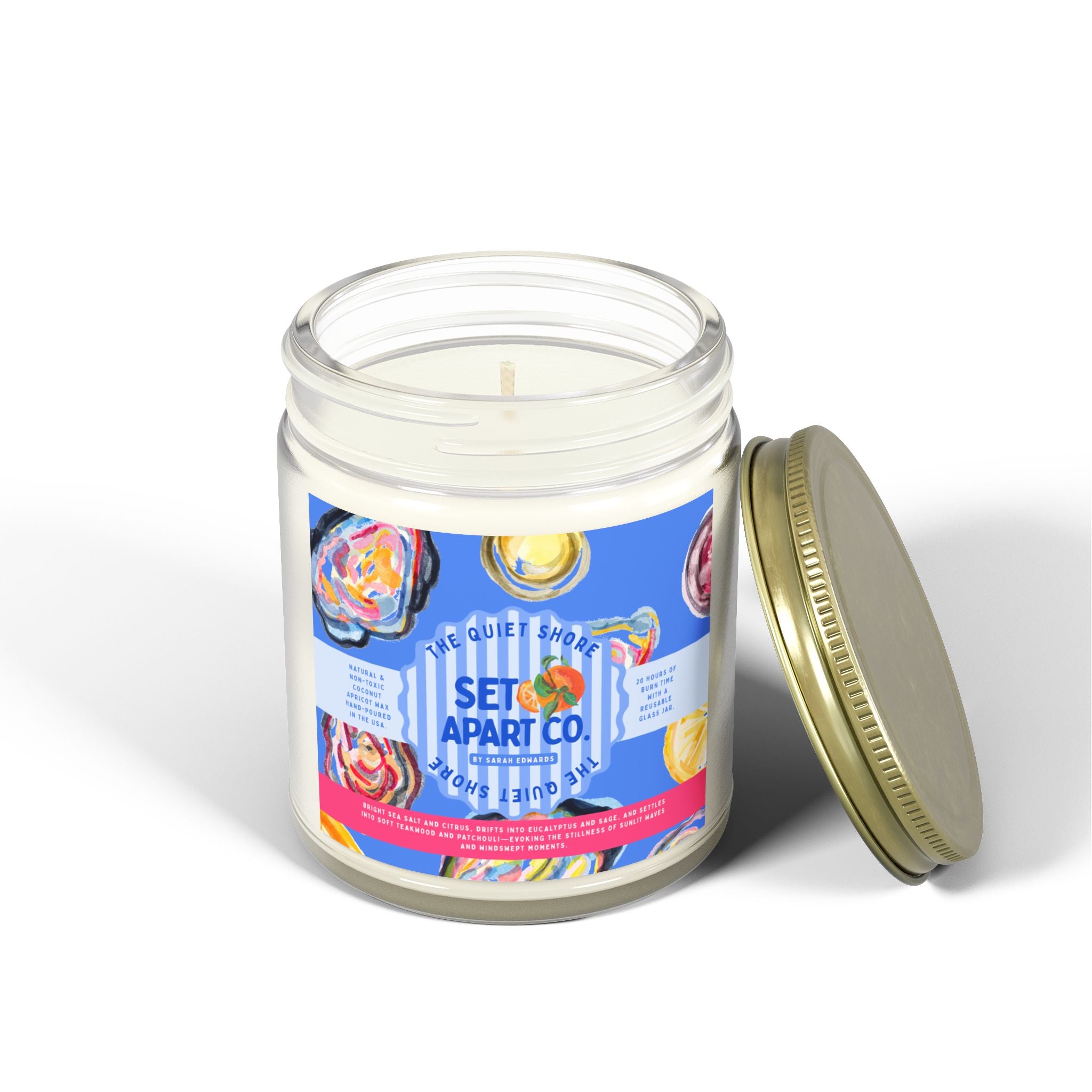 The Quiet Shore 🌊 | Hand Poured Non-Toxic Candle
