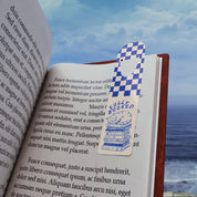 Fully Booked Cat Metal Bookmark with a sleepy cat on a stack of books — view 7 of 7