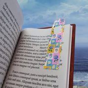 Patchwork Hydrangeas Metal Bookmark with patchwork painted hydrangeas — view 5 of 5