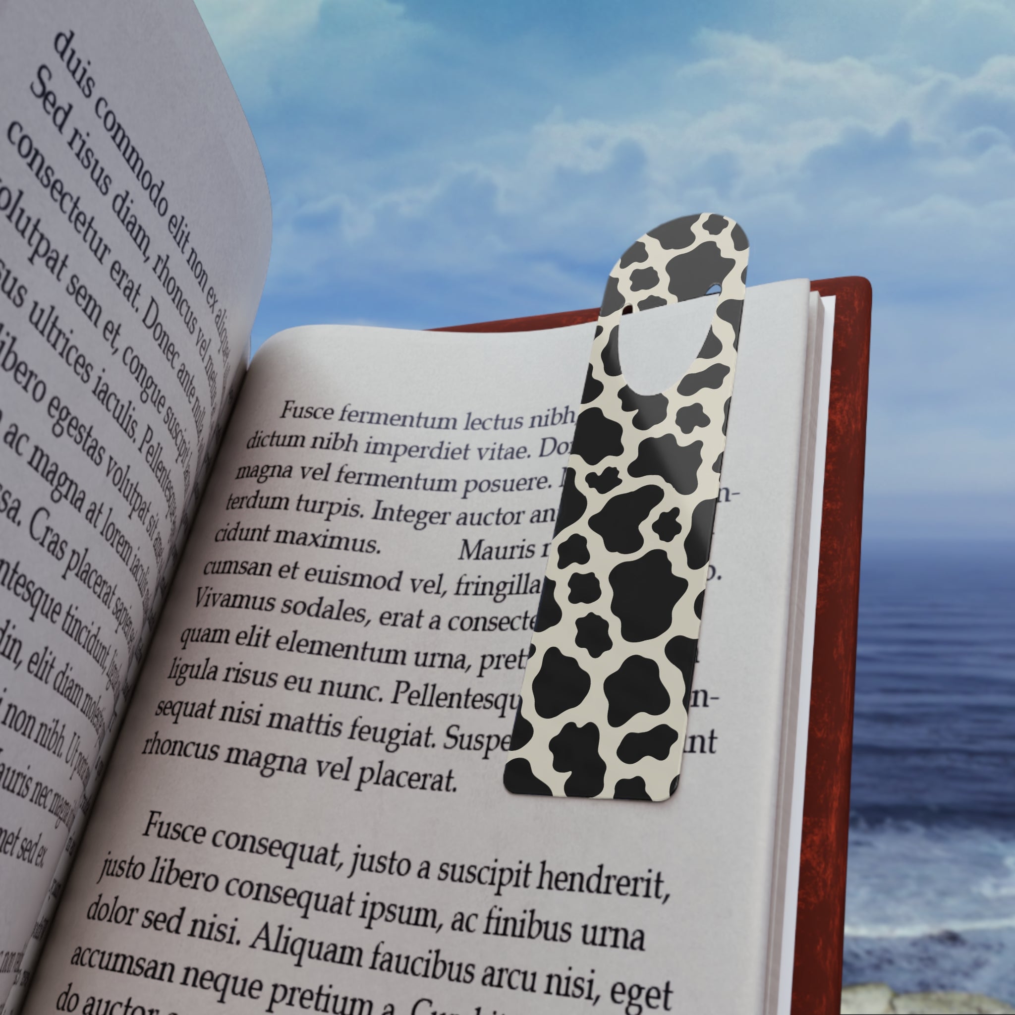 Cow Spots Metal Bookmark with cow print — view 5 of 5