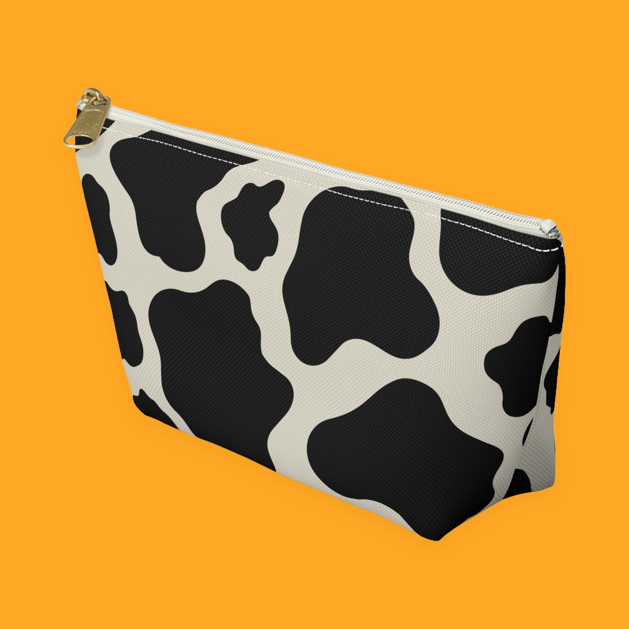 Cow Print Accessory Pouch with cow print — view 9 of 10