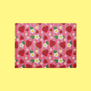 Strawberry Field | Glass Cutting Board 🍓