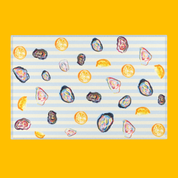 Striped Oysters | Vibrant Area Rug 🦪