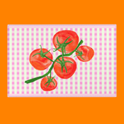Gingham Tomatoes | Vibrant Area Rug 🍅