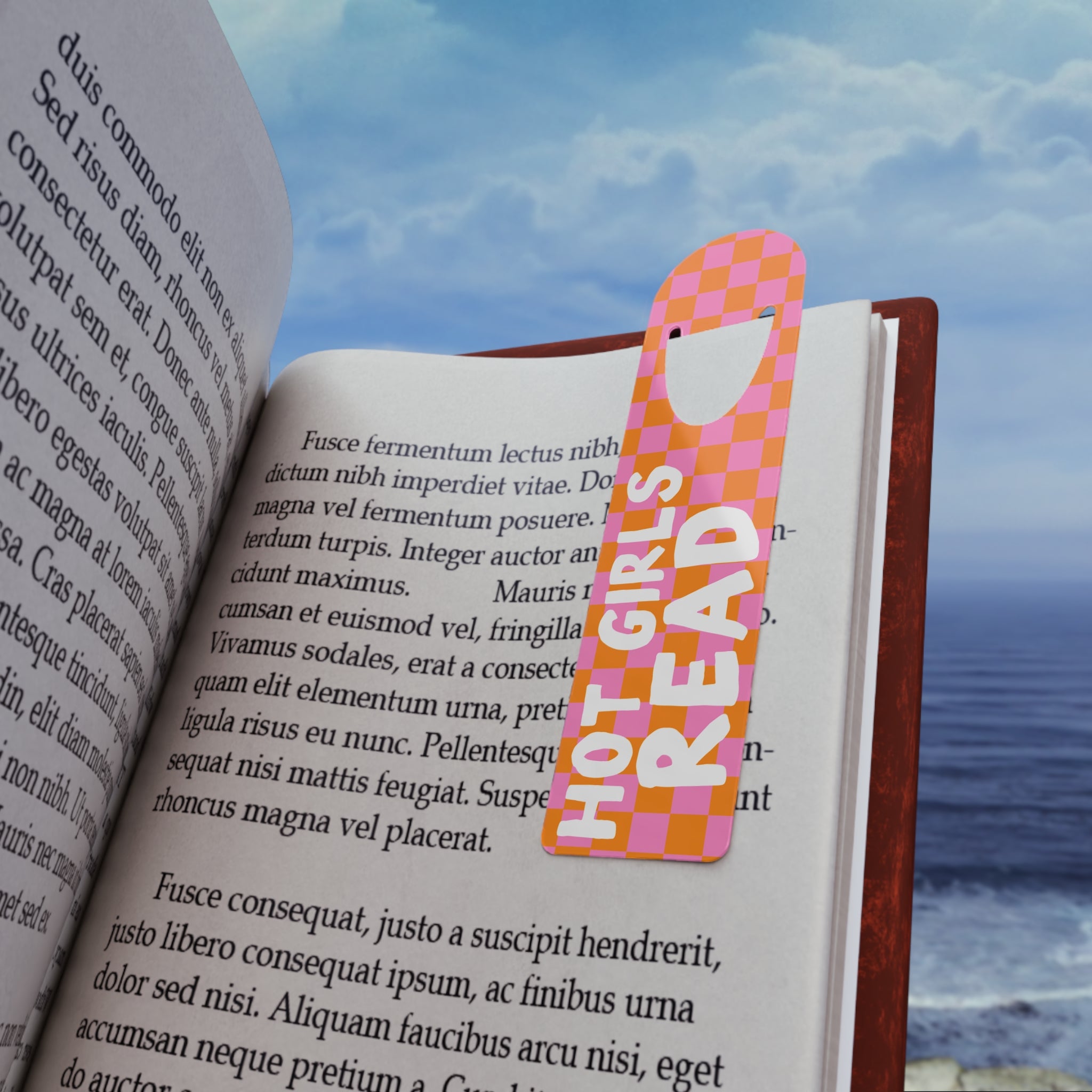 Hot Girls Read Metal Bookmark with the "Hot Girls Read" design — view 5 of 5