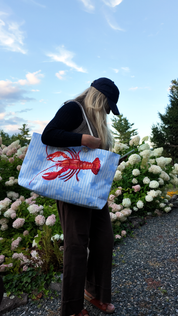 The Weekender Bag | Stripes & Stars Lobster 🦞
