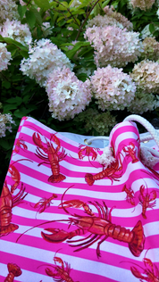 The Weekender Bag | Pink Striped Lobster 🦞