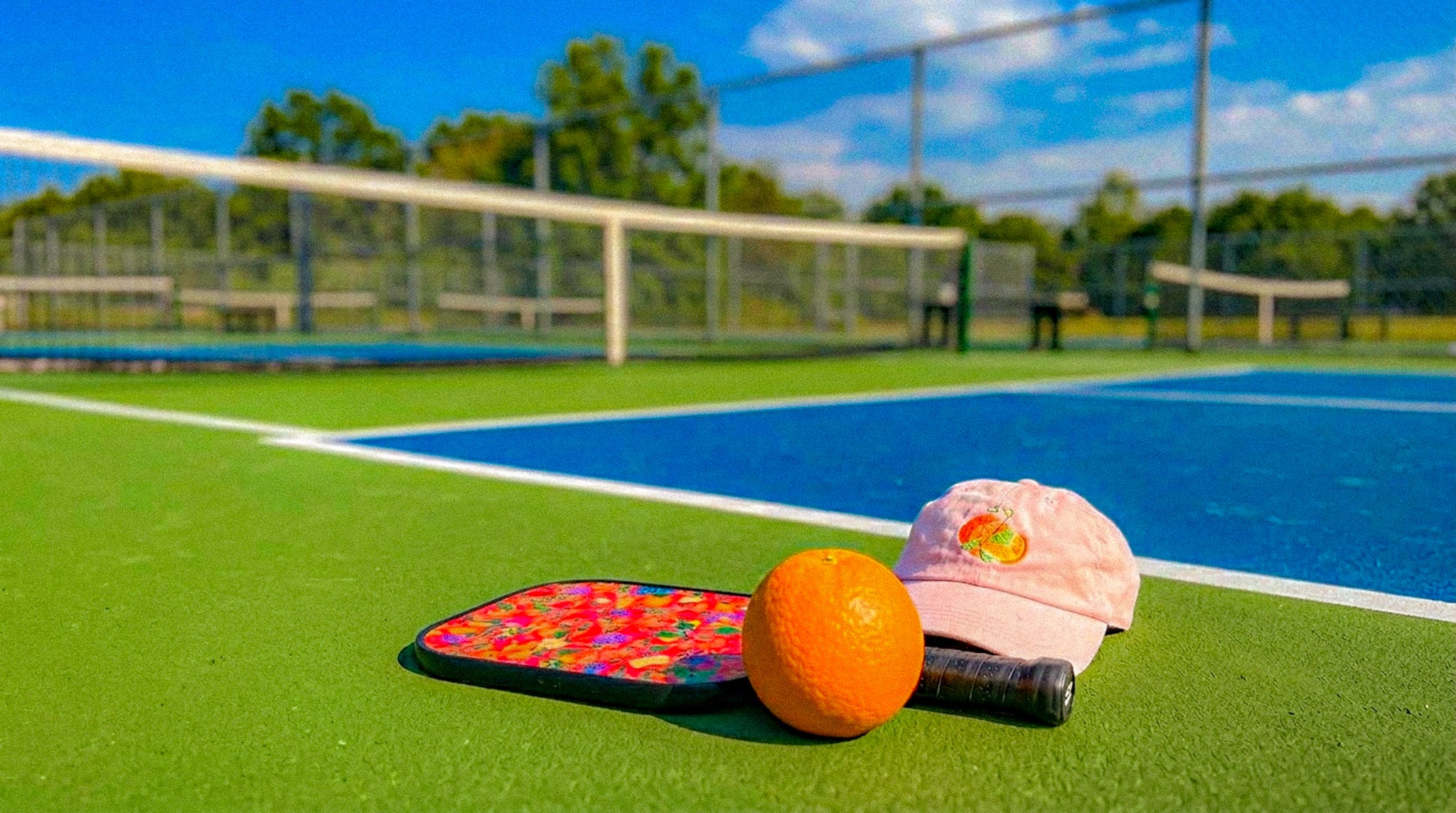 Citrus Garden Pink Pickleball Paddle Set