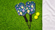 Painted Hydrangea's Dark Green Pickleball Paddle Set