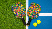 Citrus Garden Navy Pickleball Paddle Set