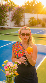 Citrus Garden Pink Pickleball Paddle Set