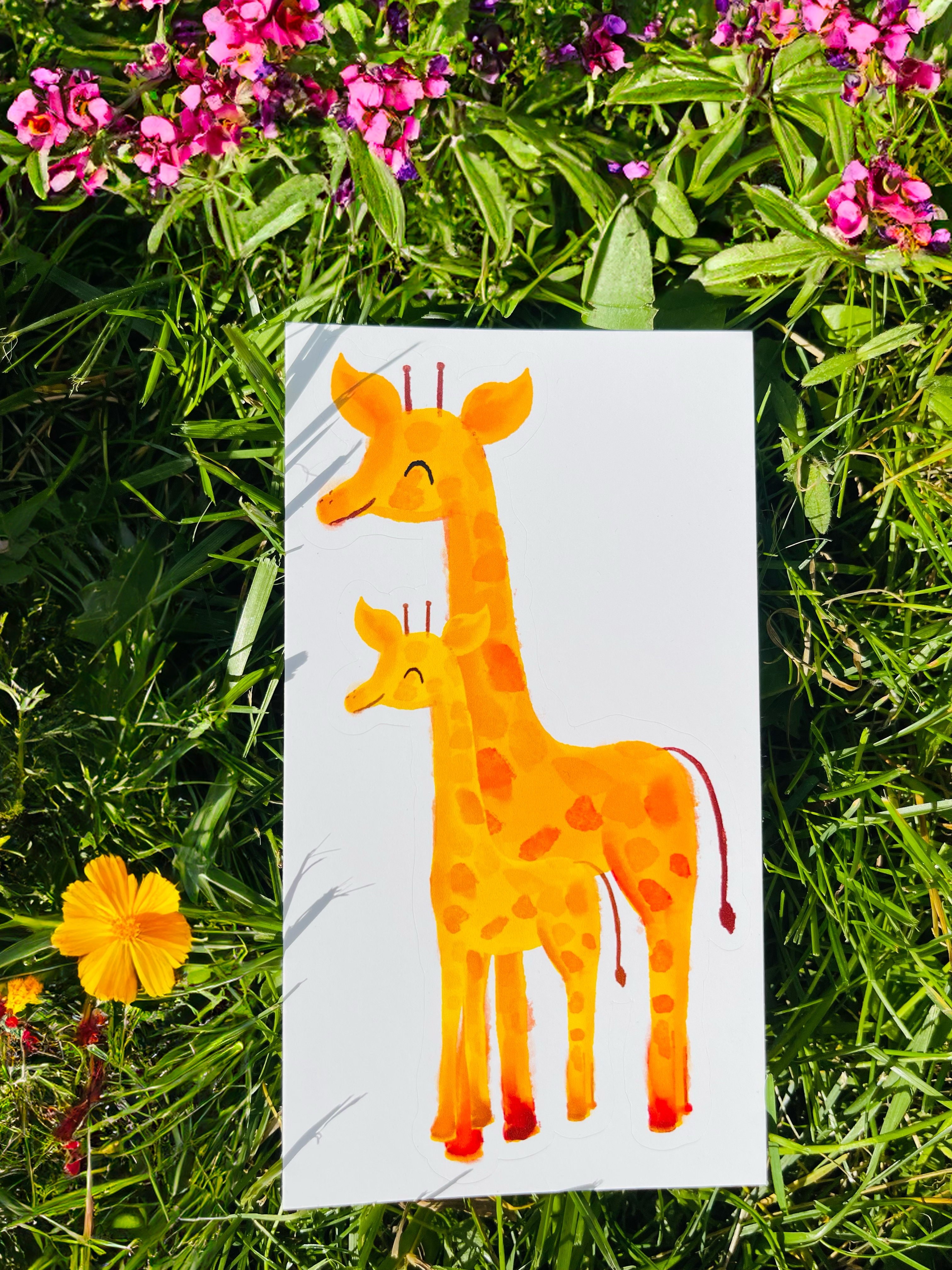 Nursery Baby Giraffe Sticker 🦒